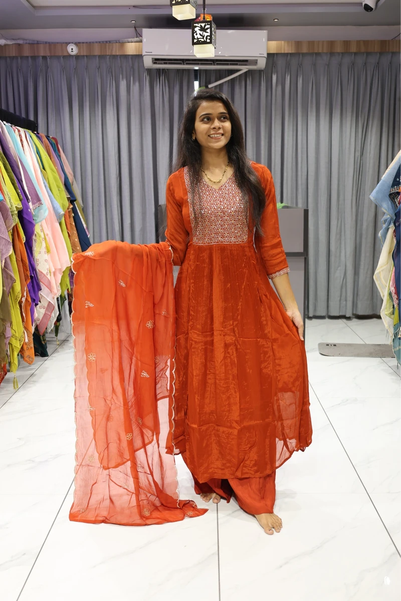 Pure Chinon Round Plaza Pair (Orenge)