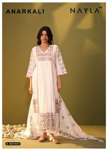 Anarkali Chikan Work Pair