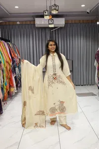 Linen Duptta Heavy Pair (Cycal)