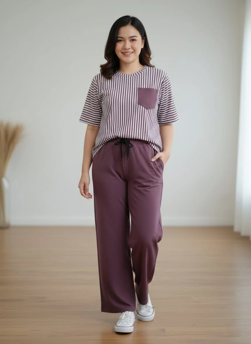 lining Pocket Cord Set ( Mute Pink )