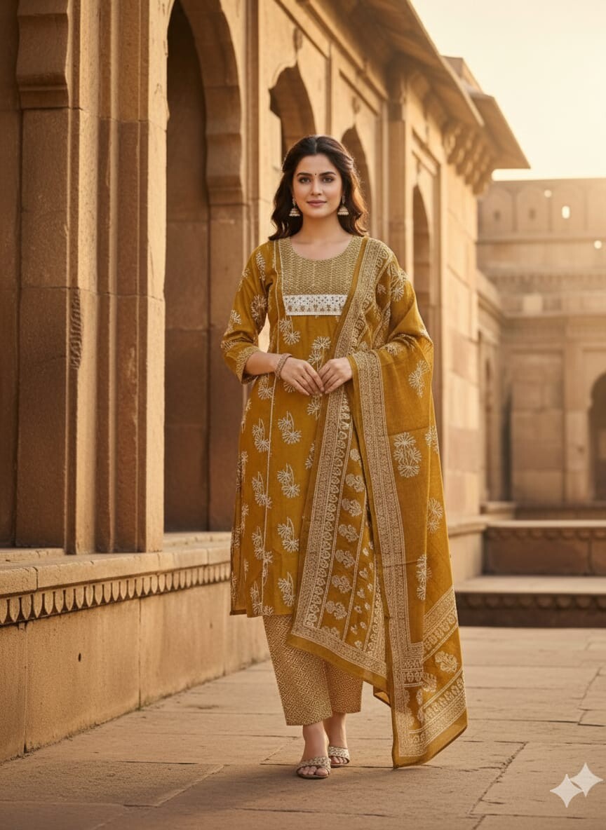 Cottan Printed Duptta Pair