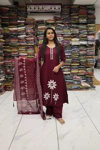 Flower Work Aline Pair (Bit)