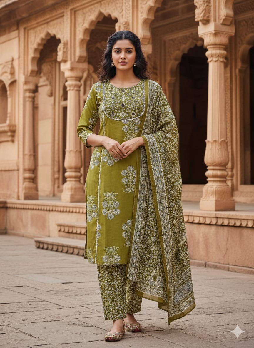 Cottan Printed Duptta Pair