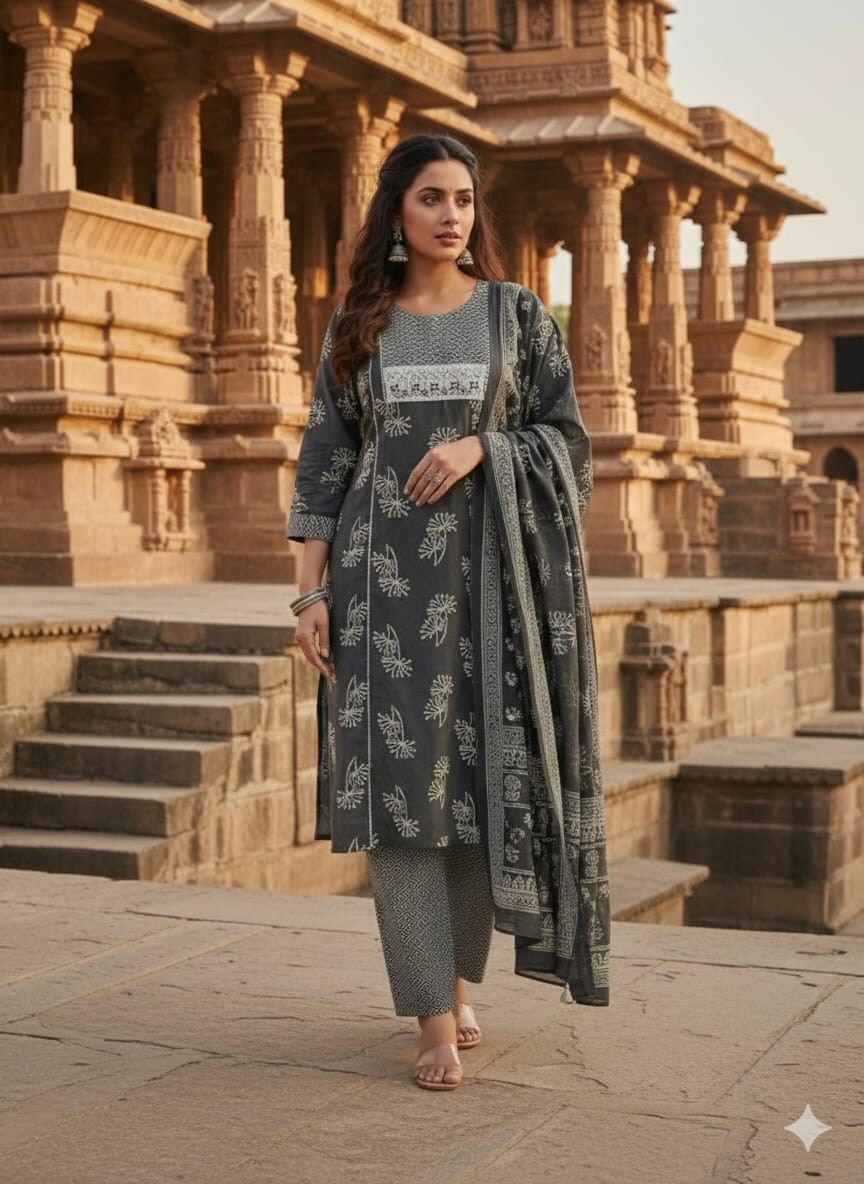 Cottan Printed Duptta Pair