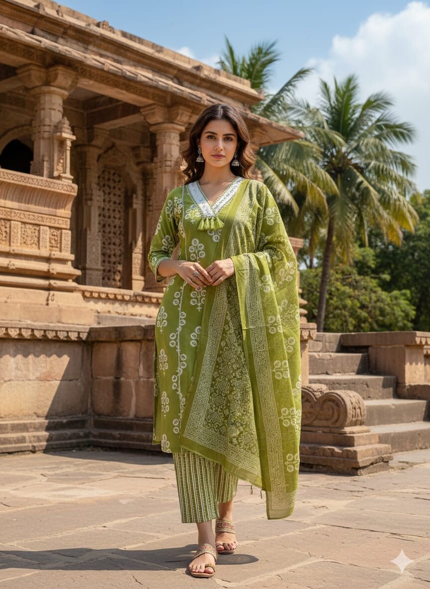 Cottan Printed Duptta Pair