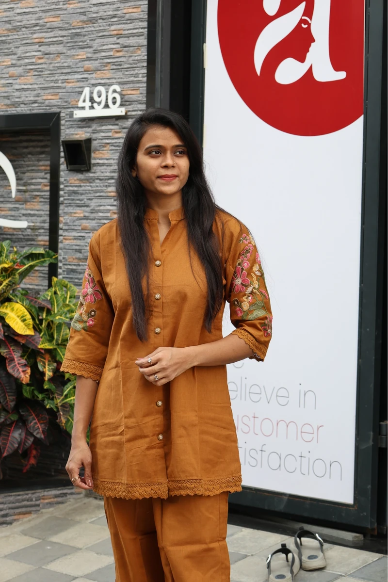 Back Side Work Cord Set (Brown)