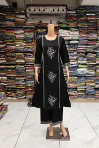 Flower Dori Work Plazza Pair (Black)