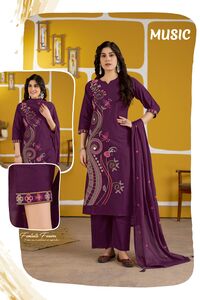 Single Side Work Duptta Pair