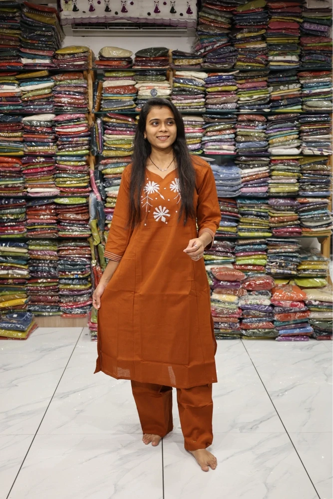 Bead Work Plazza Pair (Orenge)