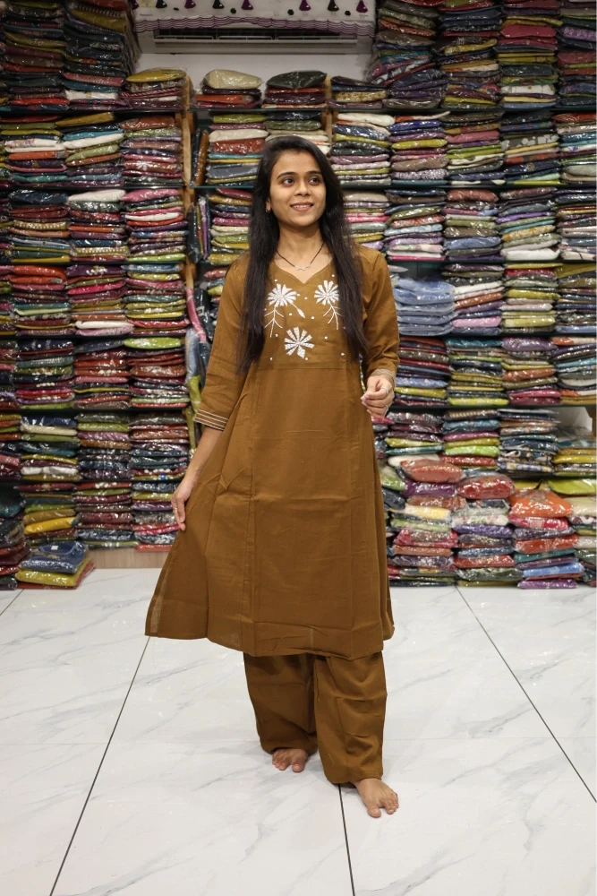 Bead Work Plazza Pair (Coffee)