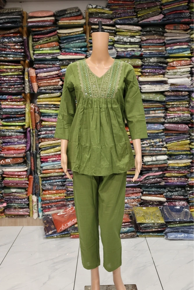 Neck Work Chipati Cord-Set (Parrot)