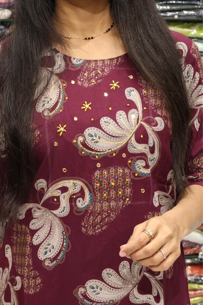 Mor Print Kurti
