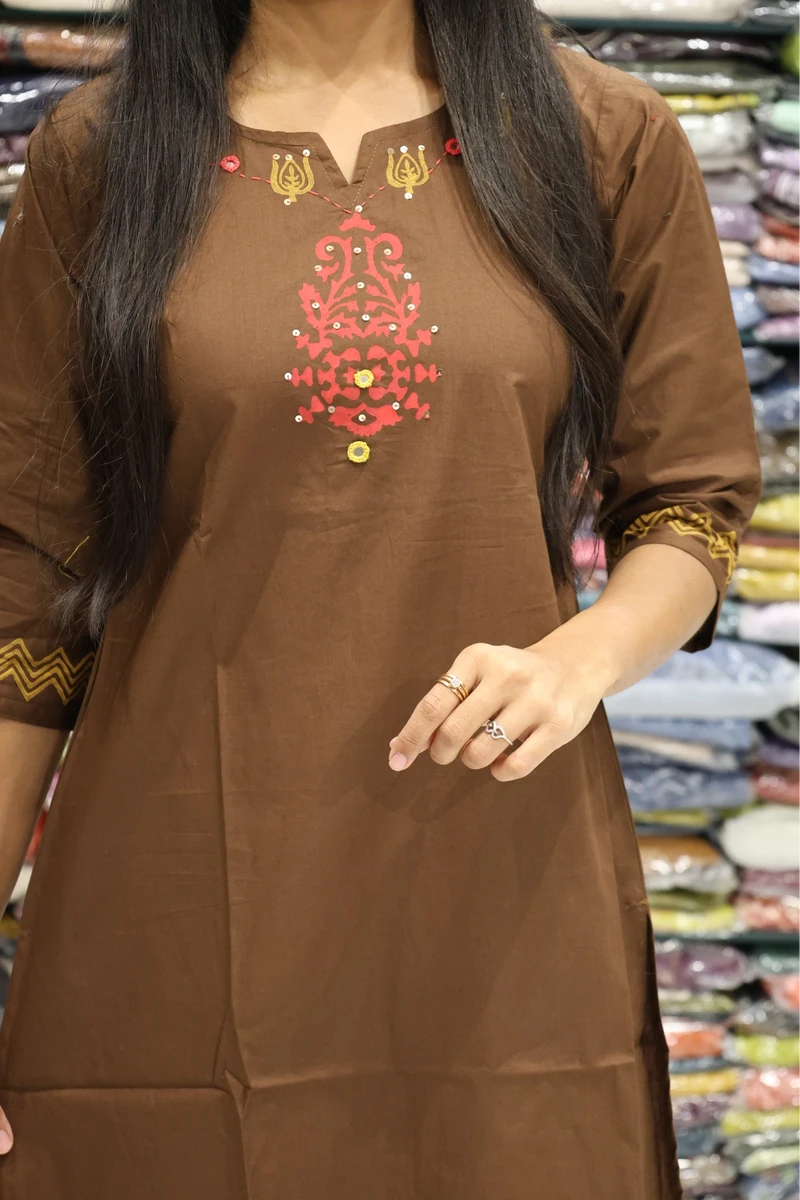 Trishul Block Printe Kurti