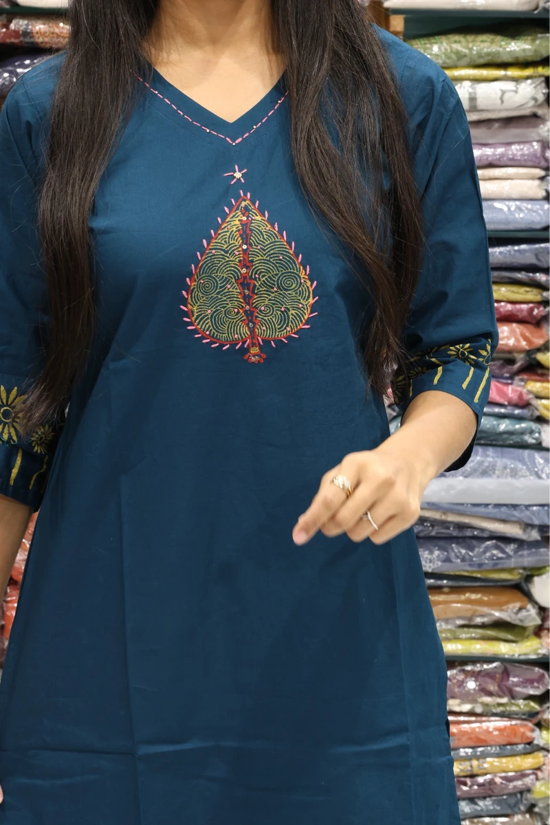 Pan Block Print Kurti