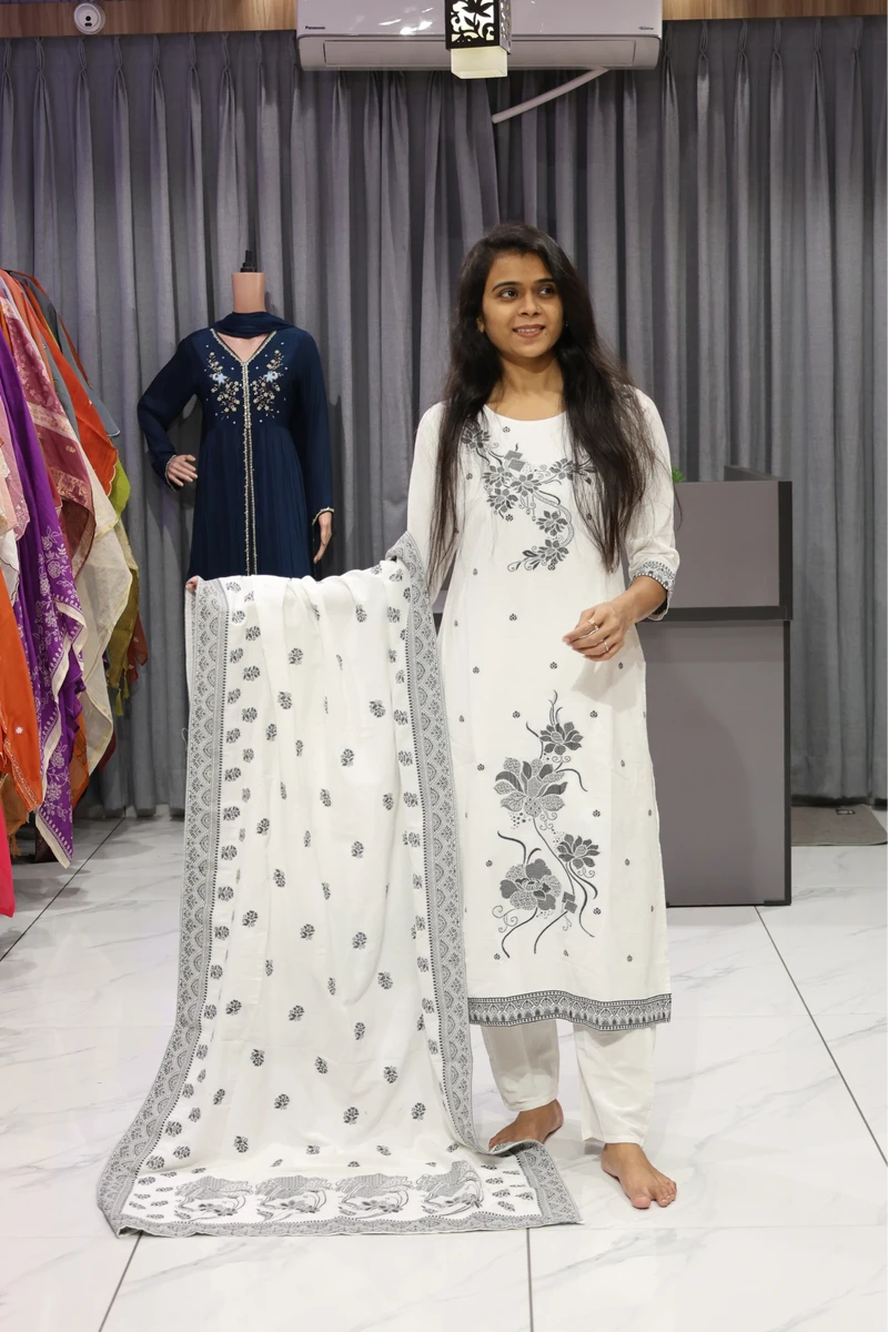 Flower Butti Besna Pair