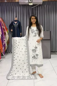 Flower Butti Besna Pair