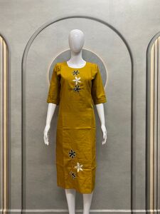 Flower Moti Work kurti