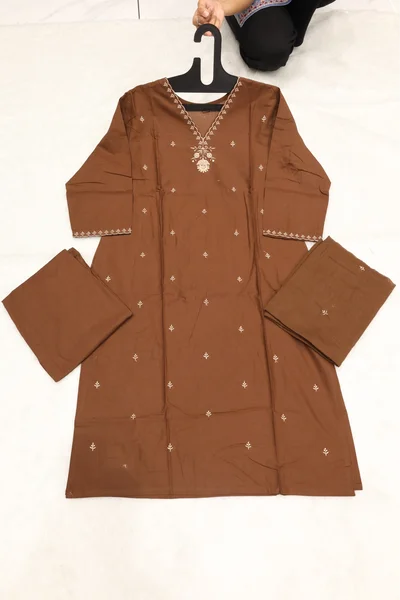 V Neck Work Duptta Pair