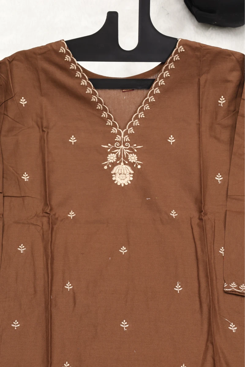 V Neck Work Duptta Pair