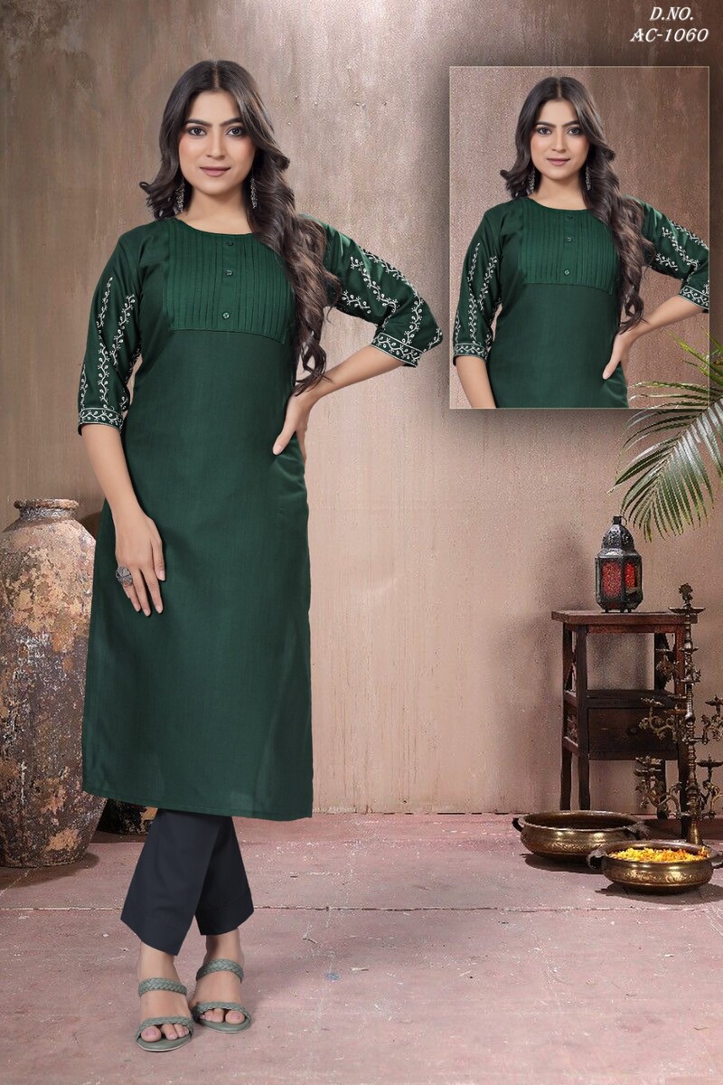Sleeve Work Kurti