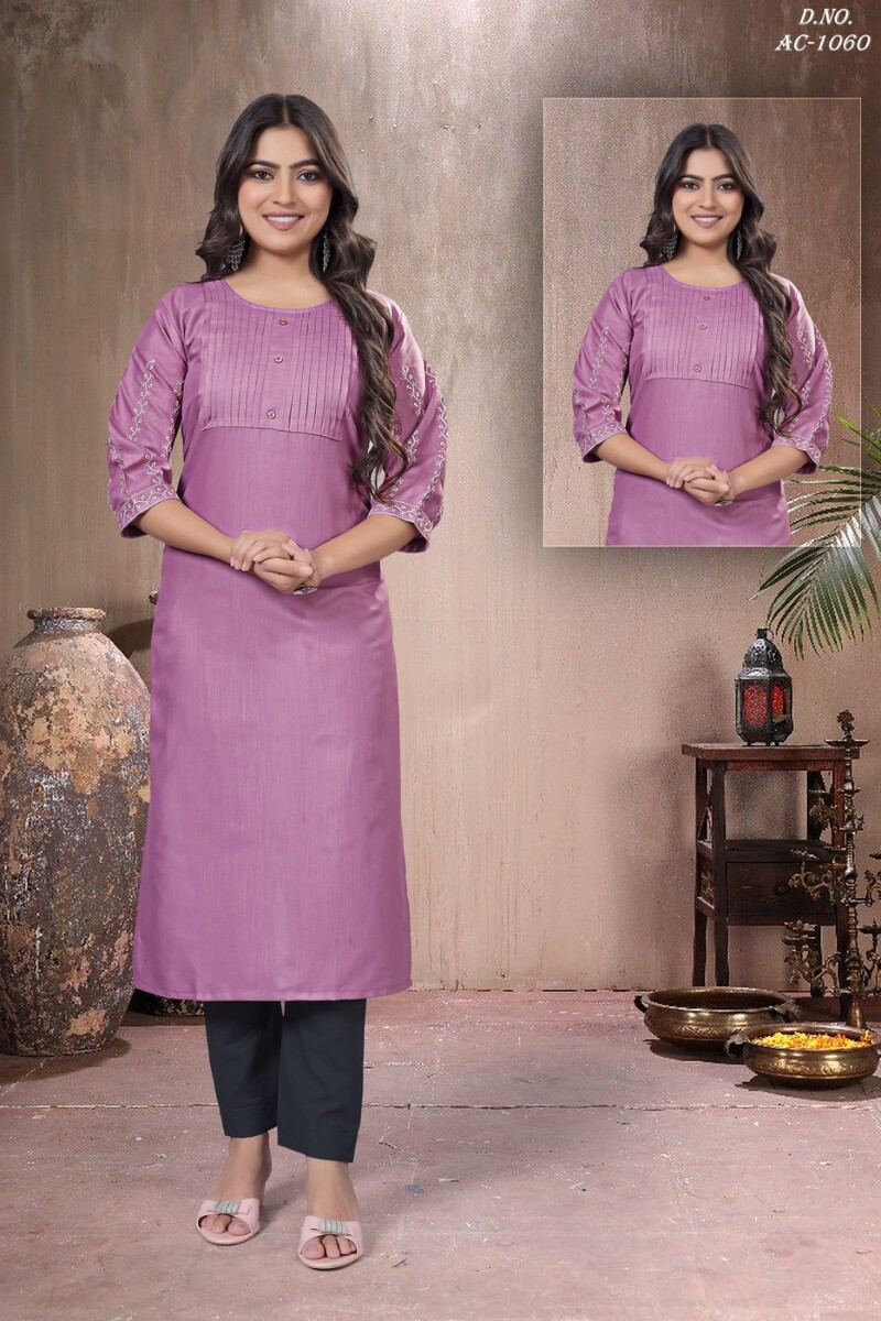Sleeve Work Kurti