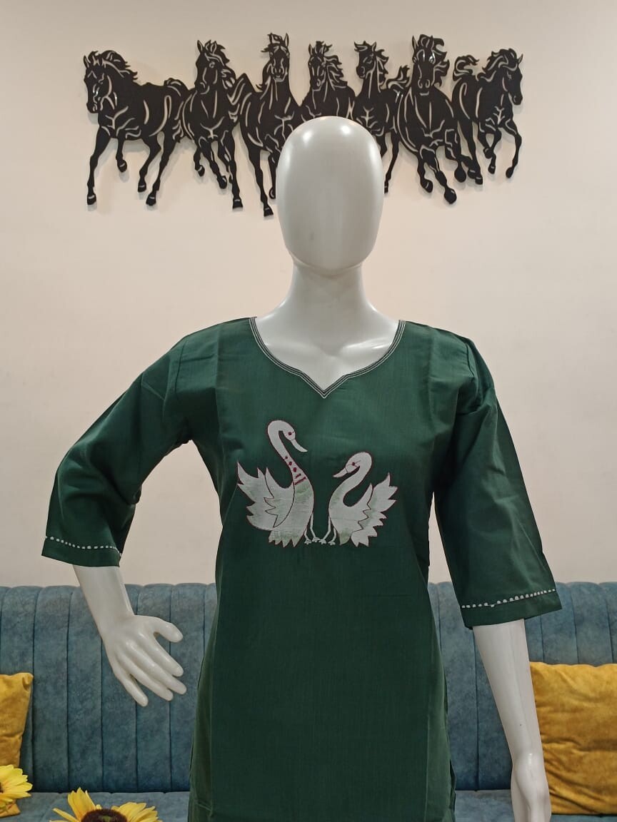 Duck Work Kurti