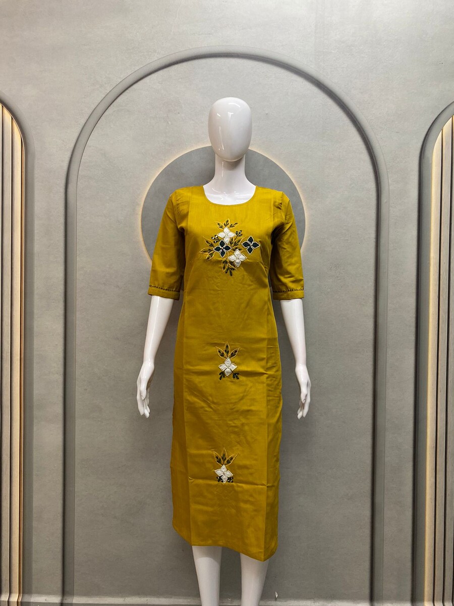 Four Pandadi Moti Work Kurti