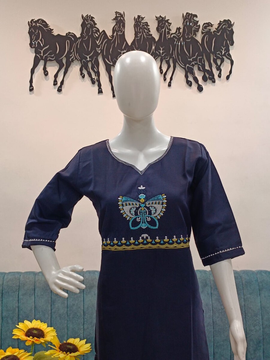 Butterfly Work Kurti
