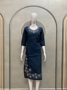 lotus With Daman Work Kurti