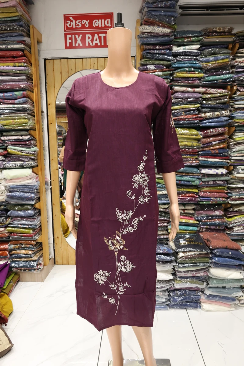 Daman Vel Work Kurti