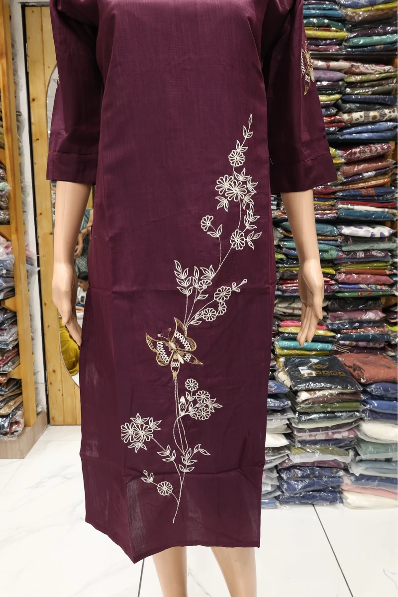 Daman Vel Work Kurti