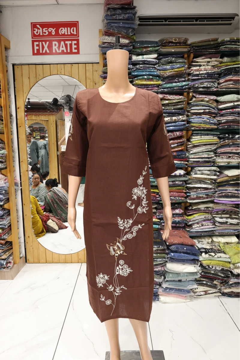 Daman Vel Work Kurti