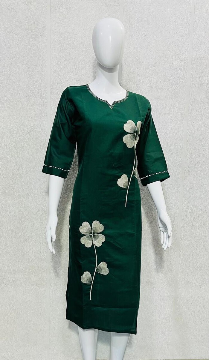Pandadi Flower Work Kurti