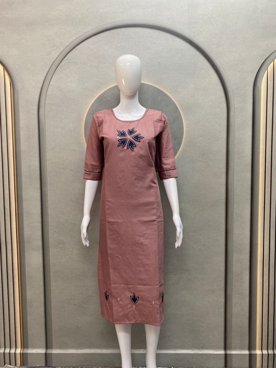 Applique Work Mirror Kurti