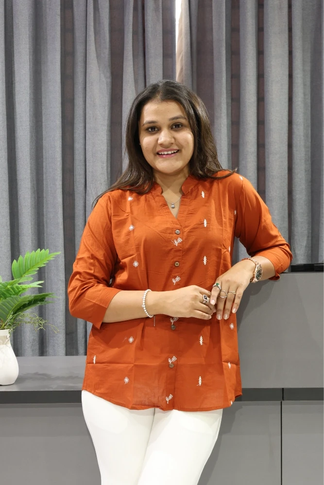 Flower Dhaga Work Shirt