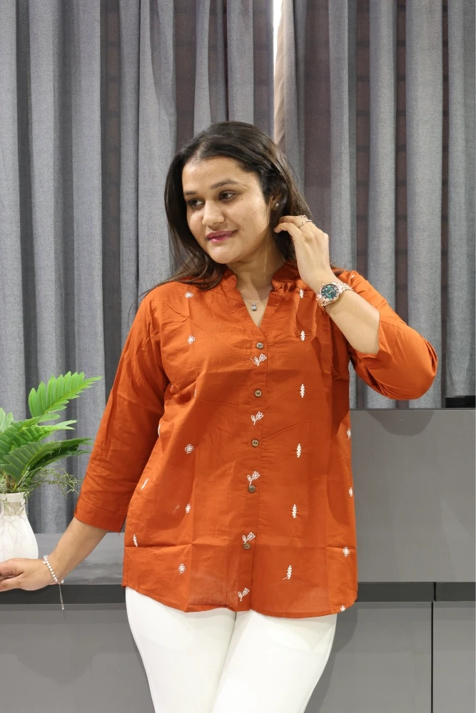 Flower Dhaga Work Shirt