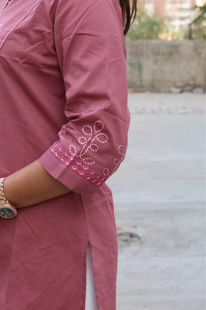 Mirror Embroidery Work Tunic