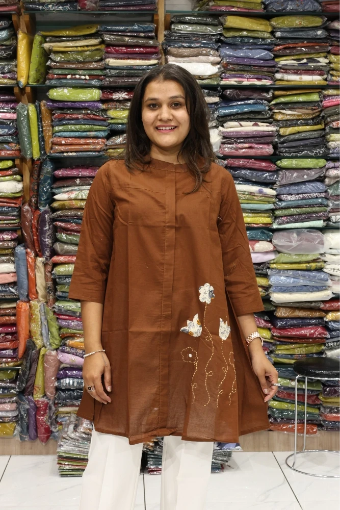 Oversize applique Work Tunic