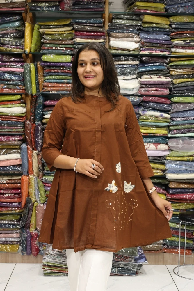 Oversize applique Work Tunic