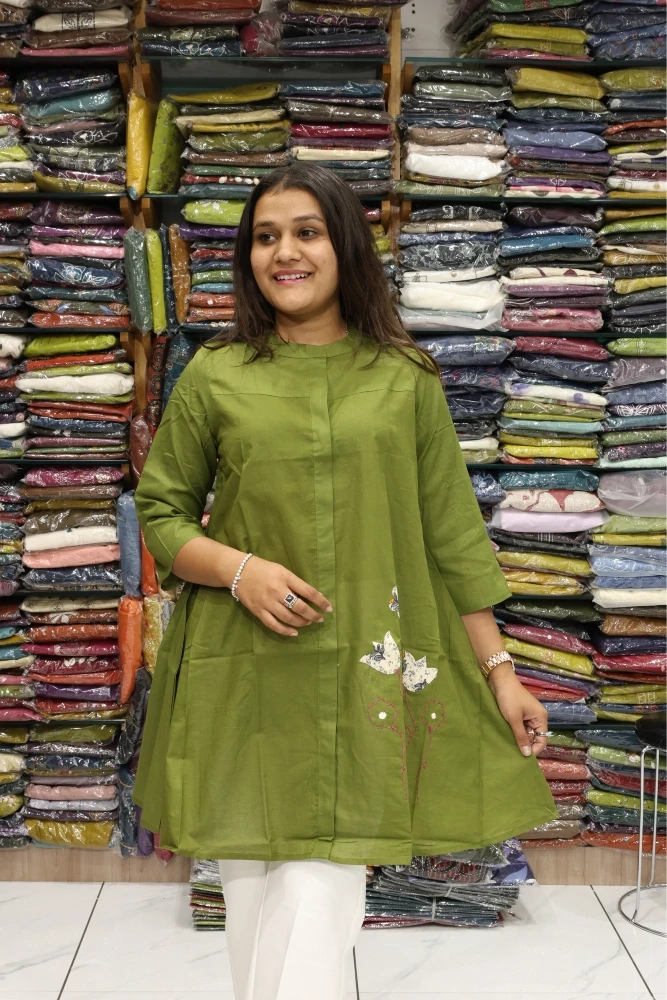 Oversize applique Work Tunic