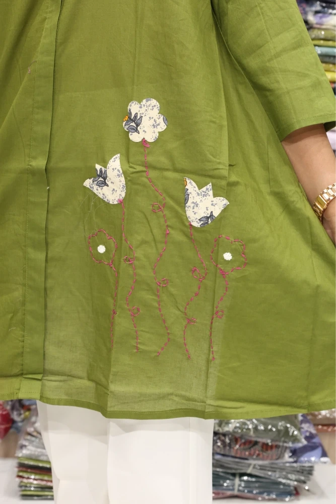 Oversize applique Work Tunic