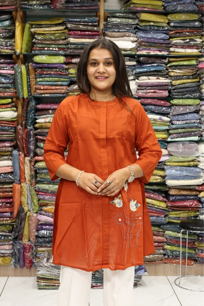 Oversize applique Work Tunic