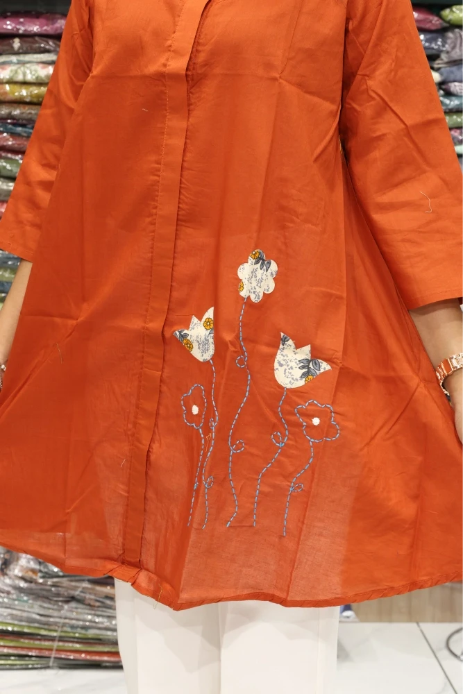 Oversize applique Work Tunic