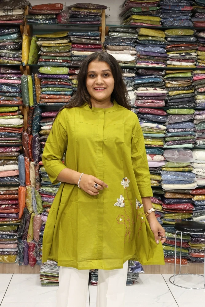 Oversize applique Work Tunic