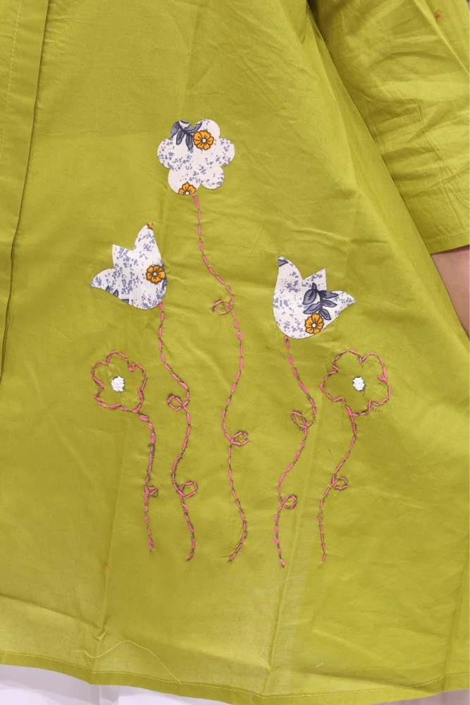 Oversize applique Work Tunic