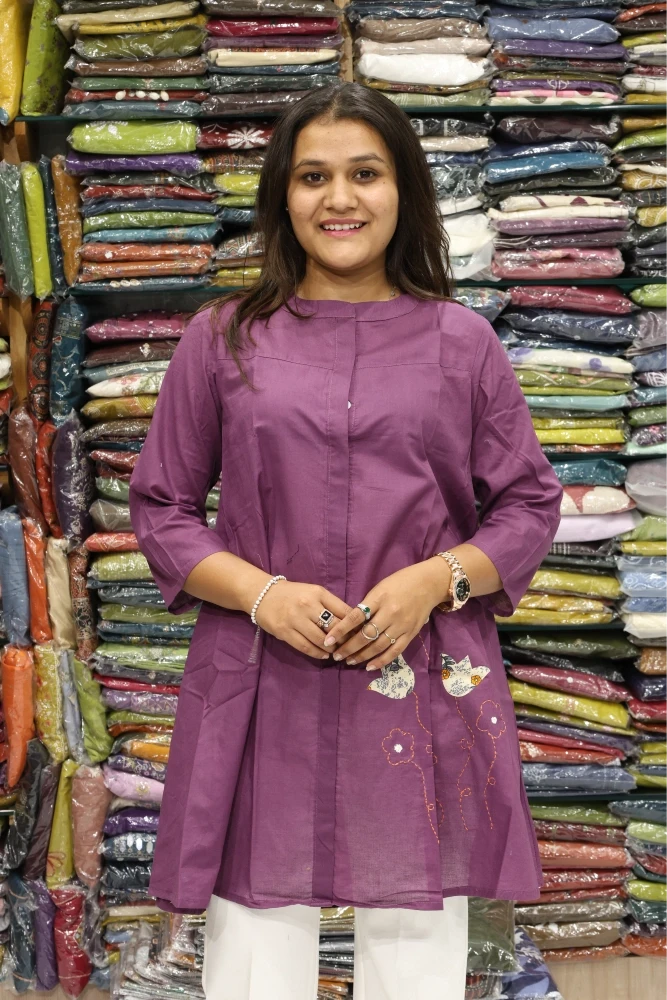 Oversize applique Work Tunic