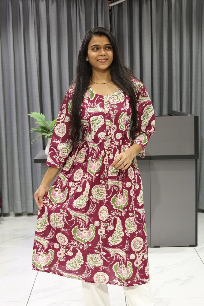 Printed Feeding Kurti
