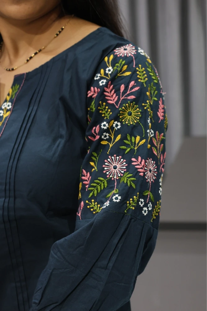 Balloon Sleeve Work Tunic