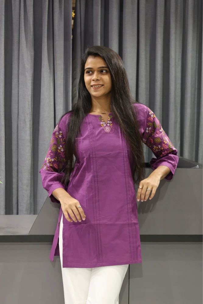 Balloon Sleeve Work Tunic