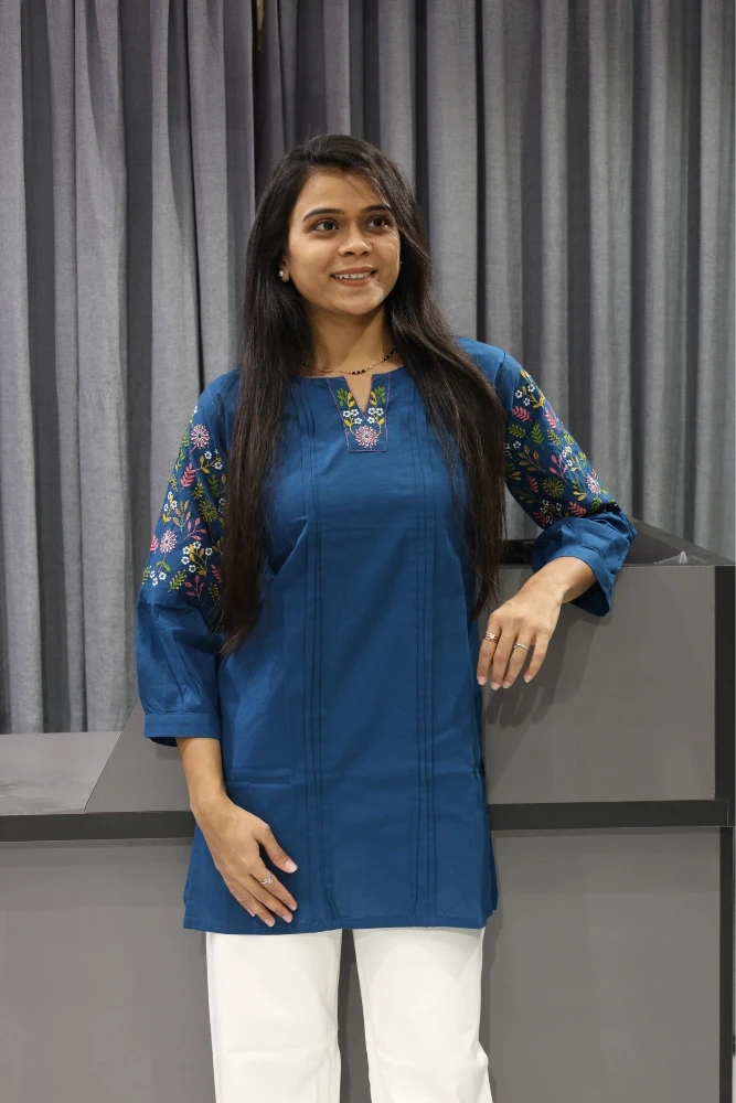 Balloon Sleeve Work Tunic